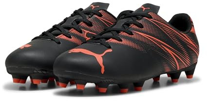 PUMA ATTACANTO FG/AG JR, Scarpe da Calcio, Black-Glowing Red, 31 EU