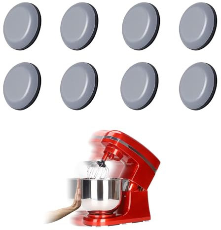 Gleiter für Küchengeräte, Gleitbrett Unsichtbares Gleiter Selbstklebend kompatibel mit Thermomix TM5 TM6/MCC Smart Küchenmaschine, Ninja Foodi Heißluftfritteuse AF400EU Kaffeevollautomaten (8 Stück)