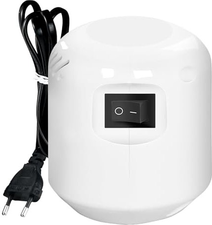 Bomba de Aire Eléctrica, Portátil Bomba de Aire Automática Bolsa De Almacenamiento al Vacío Bolsas de Vacío Ropa Adecuado para Bolsas al Vacio Ropa con Aberturas de Escape de 2,6 cm (Blanco)