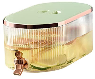 Dispensador De Agua Fria, 5,3 L Dispensador De Agua Nevera, Jarra De Agua Hervidor De Agua Fría con Grifo para Tés Zumos Leche Jugo De Limon