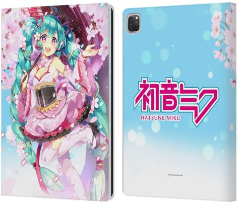 Head Case Designs Offizielle Hatsune Miku Sakura Grafiken Leder Brieftaschen Handyhülle Hülle Huelle kompatibel mit Apple iPad Pro 13 M4 2024