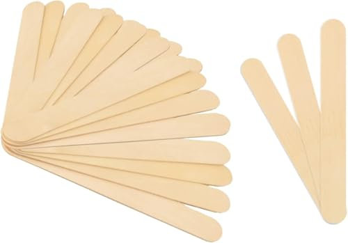 Mibly 150 Pcs Large Wax sticks for Waxing Disposable Wooden Spatulas – Durable Wax Sticks for Hair Removal on All Body Parts, Ideal for Salon or Home usage.