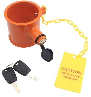 Ahhzyys Cerradura de Pasador de Quinta Rueda para Remolque, Bloqueo de Enganche de Quinta Rueda Antirrobo Resistente para Caravana, Barco y Caravana