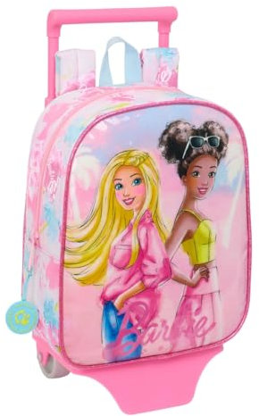 Safta Barbie Painterly Wheeled Backpack One Size