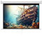 INMOZATA Leinwand Beamer Rollo 146cm, Bild 133 x 75 cm(60 Zoll), Format 16:9, Deckenmontage & Wandmontage Projektor Leinwand für Heimkino Büro Treffen Schule Präsentationen-Weiß Gehäuse