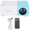 Mini Proiettore, Proiettore di Film Portatile HD 1080p HD Full HD, Proiettore Smart Home con HDMI, USB, Interfaccia Audio da 3,5 Mm per Smartphone, Laptop, TV, Tablet, PC