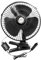 Enerfero Mini Ventilador, 12v Mini Portátil Auto Vehiculo Clip-On Refrigeración Ventilador, Oscilante 180 Grados Giratorio de Poco Ruido(Negro)