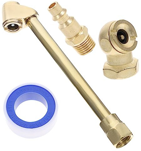 VICASKY Reifenfüllfutter Satz 1/4 Zoll Luftkompressor Zubehör Messing Hochleistungs Luftfülldüse Für Auto Motorrad Mit Schnellanschluss