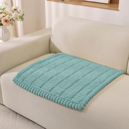 YSTELLAA Universeller Flanell Sofaüberzug, 70x70CM, Türkis | Rutschfester Sofabezug Für 1/2/3/4-Sitzer, Passend Für L- Und U-Formen, Gemütlich Für Das Wohnzimmer