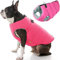 Gooby Padded Vest Dog Jacket - Solid Pink, Large - Warm Zip Up Dog Vest Fleece Jacket with Dual D Ring Leash - Winter Water Resistant Small Dog Sweater - Dog Clothes for Small Dogs Boy and Medium Dogs