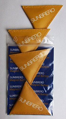 Magnet Button - Magnetbutton für Sunbrero Sonnenschutz Auto, einfache Befestigung - geeignet für alle Fahrzeuggrößen, Bedienung kinderleicht, extra stark = 4 Stück