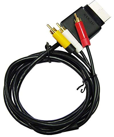 OSTENT Cordon de câble optique audio vidéo AV TV RCA compatible pour console Microsoft Xbox 360 Slim