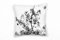Paul Sinus Art Blumen, Blüten, Frühling, grau Deko Kissen 40x40cm für Couch Sofa Lounge Zierkissen - Dekoration zum Wohlfühlen