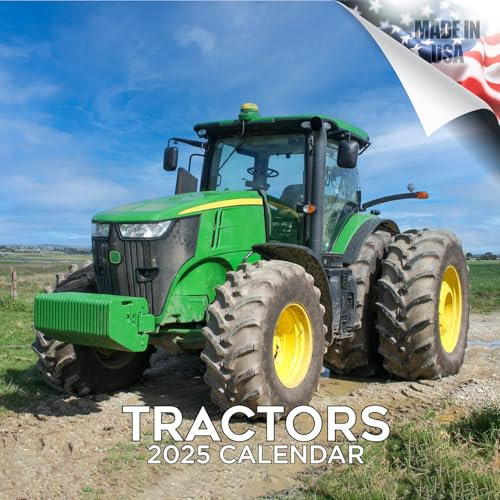 2024 2025 Traktorenkalender – Monatlicher Wandkalender Traktor – 30,5 x 61 cm offen – dickes Papier ohne Auslaufen – Geschenk – akademischer Lehrerplaner Kalender Organisieren & Planen Kalender
