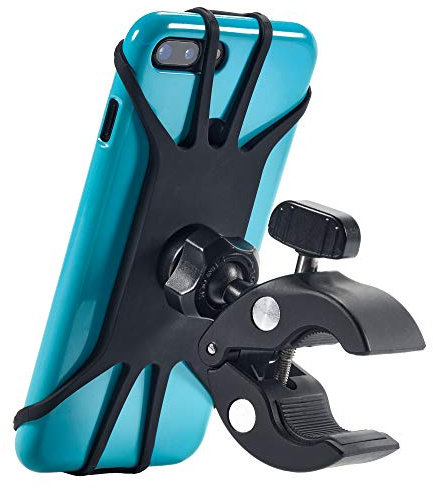 Upgraded 2025 Bicycle & Motorcycle Phone Mount - The Most Secure & Reliable Bike Phone Holder for iPhone, Samsung or Any Smartphone. Stress-Resistant & Highly Adjustable. x10 to Safeness & Comfort
