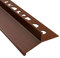 Alu Balkon Terrasse abtropf Profil Fliesenschiene Profil Schiene L300cm farbig 10mm braun