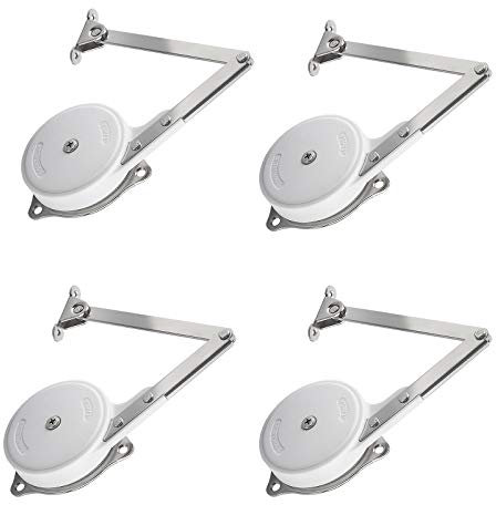 Soft Close Lid Support Hinge, Safety Hydraulic Lid Toy Box Damper Buffer for Storage Cabinet Door 4PCS