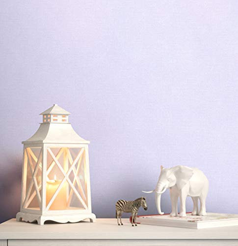 NEWROOM Tapete Lila Papiertapete Einfarbiig - Kindertapete Kinder Violett Babytapete Uni Unifarbe inkl. Tapezier-Ratgeber