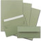 50x Briefpapier Set DIN A4 mit DIN Lang Briefumschlägen, Haftklebung - Kraftpapier-Grün - Recycling-Schreibpapier mit Kuverts - FarbenFroh by GUSTAV NEUSER