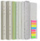 Wonderpool 320 Seiten Linie Papier mit 5 Farbigen Binder Teilern,2 Binder Taschen,160 Flaggen Index,1 Lesezeichen,5 Schablonen für Nachfüllbaren Notizbuch Tagebücher Planer (A5)
