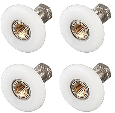 4 st duschdörr rullar, löparhjul, badrum, ersättningsdelar (19 mm)
