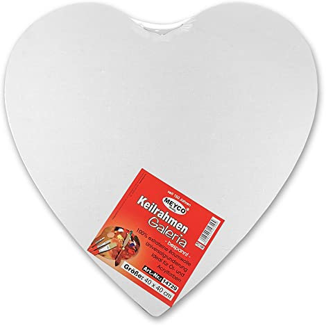 Keilrahmen, bespannt, geheftet, Herz Meyercordt GmbH 40 cm