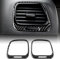 KUNGKIC Auto Armaturenbrett Klimaanlage Luftauslass Entlüftung Srahmen Kohlefaser Aufkleber Dekorative Innenbereich Compatible with VW Volkswagen Scirocco 2009-2016 Zubehör