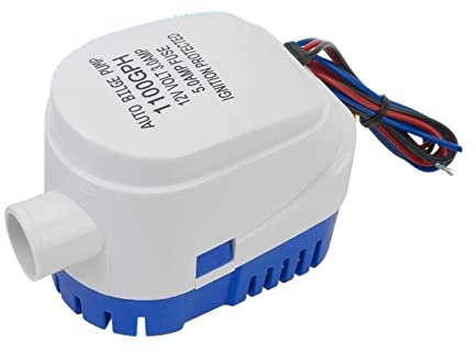 wrtgerht Mini-Pompe à Petite Puissance de Haute qualité Pompes à Eau électriques Submersibles automatiques Pompe d'échappement d'eau de Bateau 1100GPH Pompe de cale Automatique de Bateau Petit Volume