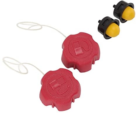 2 Set Lawn Mower Fuel Cap Primer Bulb Kit Professional ABS Fuel Cap and Primer Bulb Replacement Parts for FX RM 1630 1855 1860 2055 2060 2060PRO