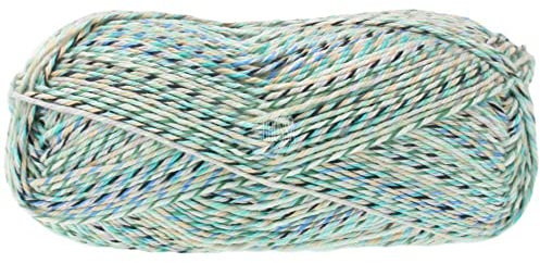 LANA GROSSA Cotone Multi Mouline | Baumwollbasicgarn | Handstrickgarn aus 100% Baumwolle | 50g Wolle zum Stricken & Häkeln | 125m Garn