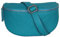 AmbraModa GLX1 - Damen Herren Unisex kleine Hüfttasche Gürteltasche Bauchtasche Umhängetasche aus Echtleder (Türkis Aquamarin)