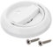 sourcing map Round Pull Ring, 1pcs 3 - Stainless Steel Ring Flush Pull with Screws, Recessed Door Pull Handle Knob for Drawer Wardrobe (White)