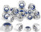 60 Pcs M8 Nyloc Nuts 8mm Locking Nuts 304 Stainless Steel Hex Nuts A2 V2A Self Locking Nuts Nylon Insert Lock Nut Kits Thread Lock Nuts Nyloc Hexagon Nut nutstone DIN 985