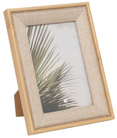 Atmosphera - Fotorahmen zera stoff beige 10x15cm