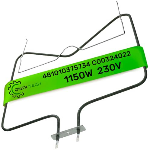 Resistance pour Four 1150W 230V 481010375734 pour Whirlpool pour Bauknecht C00324022 pour Indesit 20.41494.000 pour EGO - Élément Chauffant - Garantie de 5 Ans - ONIX TECH