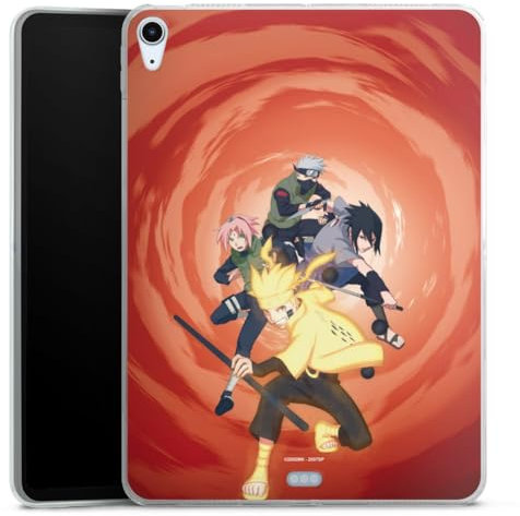 DeinDesign Coque en Silicone Compatible avec Apple Apple iPad Air 5. (2022) Coque Coque pour Tablette Naruto Shippuden Sasuke Sakura