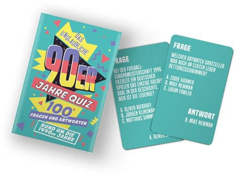 GR Gift Republic 90er Jahre Quiz mit 100 Quizkarten