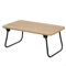 AKTIVE MAX Home Tavolo pieghevole, 53 x 30 x 22 cm, legno e acciaio, vassoio per letto, multiuso, divano, computer portatile, tavolino ausiliario, tavoli pieghevoli portatili, stile industriale