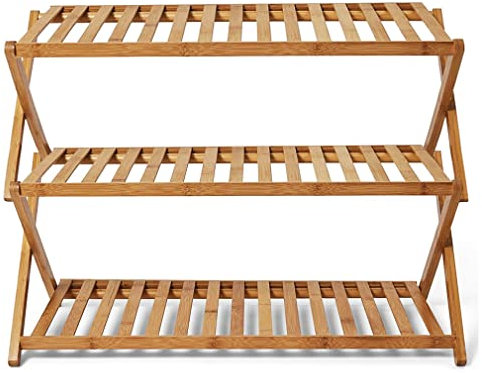 Tragbarer, faltbarer Campingschrank mit 3 Ablagen, leichte Aufbewahrungseinheit für Outdoor, Küche, Garten, Grill, Picknicks, unterstützt 50 kg