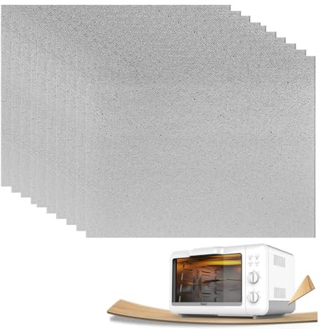 10 Piezas Placa de Mica para Ondas para Microondas, Hojas de Microondas Horno Cubierta de Guía para Horno Microondas Hoja de Mica Cortable de la Guía, Placas Mica Microondas Hoja de Mica Universal