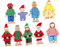 VICASKY 9St Puppe beruhigendes -Babyzubehör Cartoon-Fingerspielzeug doll Funny Toys für Familienrollenspiele Rollenspielzeug für die Familie PP Baumwolle