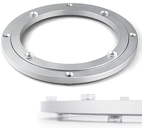 Heavy Duty Grand Roulement De Plateau Tournant, Rotatif À 360° Alliage D'aluminium Base De Plateau Tournant, Paresseux Susan Roulement A Bille pour Table en Verre Bois Marbre, Ø12-100 Cm
