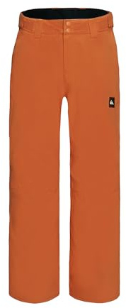 Quiksilver Boys' Heavyweight Ski Snow Estate Pant, Insulated & Waterproof, Amberglow Estate, 14-16