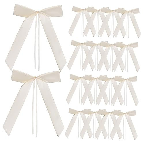 Healifty 60stücke Schleifendekor Hochzeit Auto Dekoration Schleifen Für Hochzeitsautos Türgriffe Rückspiegel Bastelschleifen Zubehör Für Hochzeitspartys DIY-Dekorationen