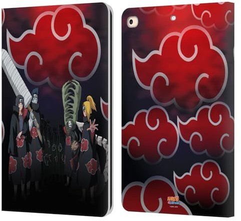 Head Case Designs sous Licence Officielle Naruto Shippuden Akatsuki Art Clé Étui Portefeuille en Cuir Compatible avec Apple iPad 9.7 2017 / iPad 9.7 2018