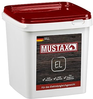 MUSTAX Elektrolyt - gleicht die Verluste von Elektrolyten beim Schwitzen aus und fördert so die Leistungsfähigkeit, Ausdauer & Gesundheit deines Pferdes, mit Tierernährungsexperten entwickelt (3 kg)