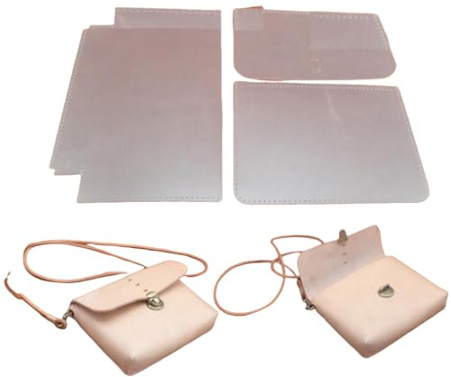DIY Ledertaschen-Vorlage für Lederwaren, Schnittmuster-Vorlage, Kunststoff, Damen, Schultertasche, Lineal, DIY, Handwerk, Nähwerkzeug
