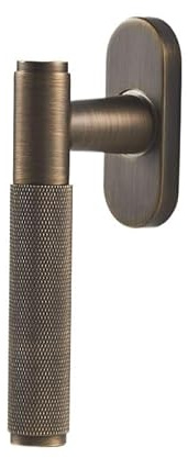 Fenstergriff,Fenstergriffe Abschliessbar Messing-Rändelgriff for Fensterverriegelung, Flügelhebel mit höchster Sicherheit, modernes Design(A)