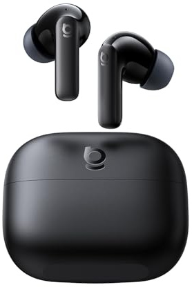 Baseus Bass BP1 NC Hybrid Active Noise Cancelling Wireless Earbuds, 12mm Super-Bass Driver, 41H Playtime, Bluetooth 6.0, IP55 Waterproof, 4-Mic AI ENC, 24 Customizable EQ