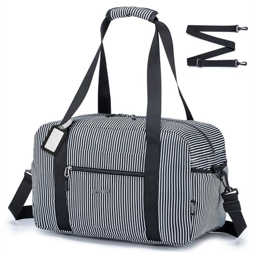 SPAHER Handgepäck Tasche 40x20x25 Ryanair Faltbare Reisetasche Flugzeug Klein 20L Weekender Damen Herren Travel Duffle Bag Sporttasche Schwimmtasche Carry On Luggage Bag